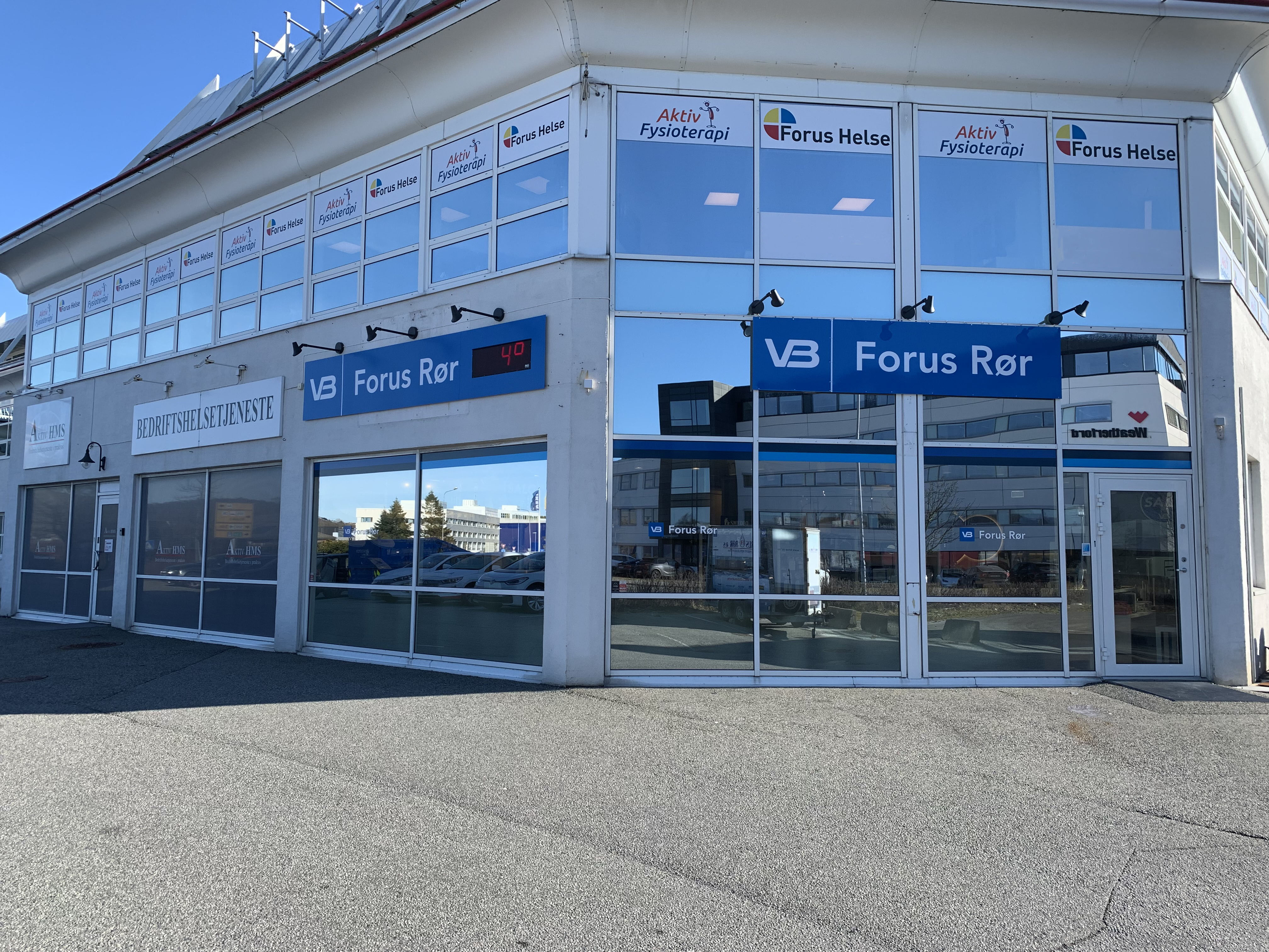 Butikkfasaden til Forus Rør i Sandnes